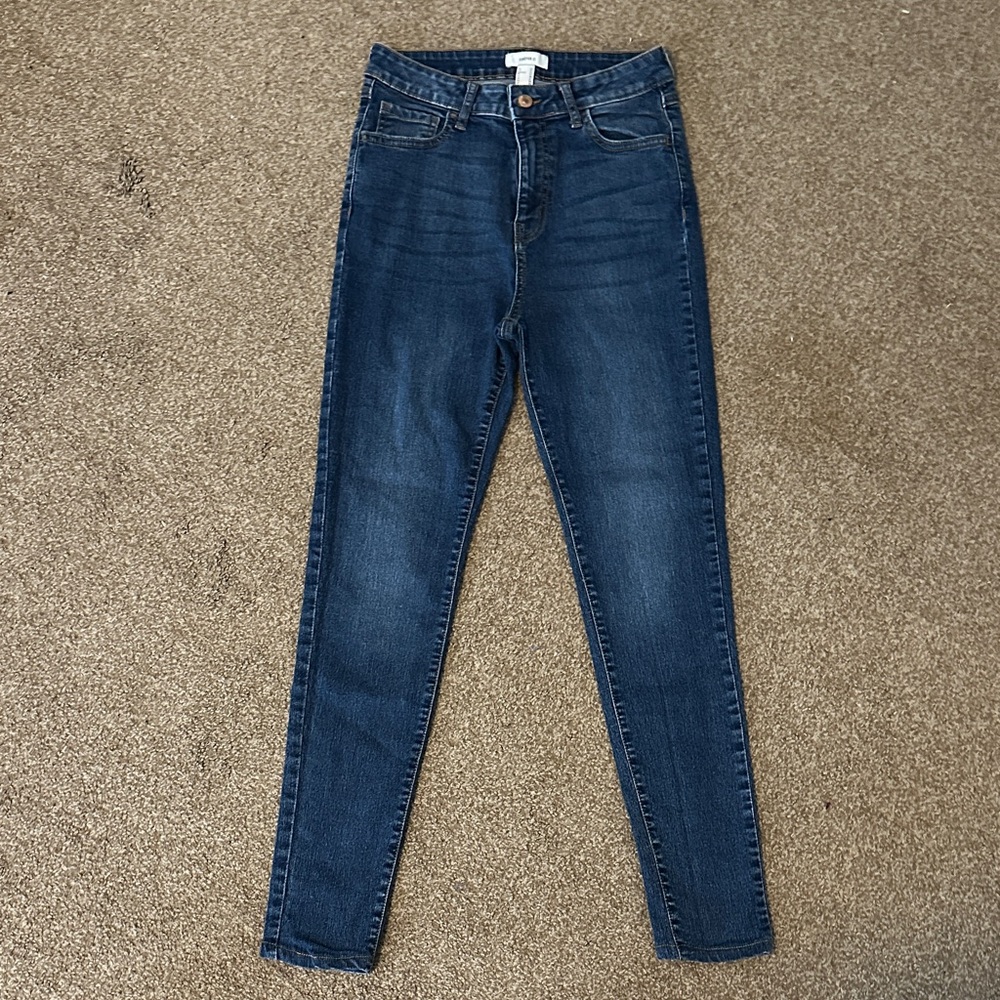 Forever 21 Dark Blue Skinny Jeans